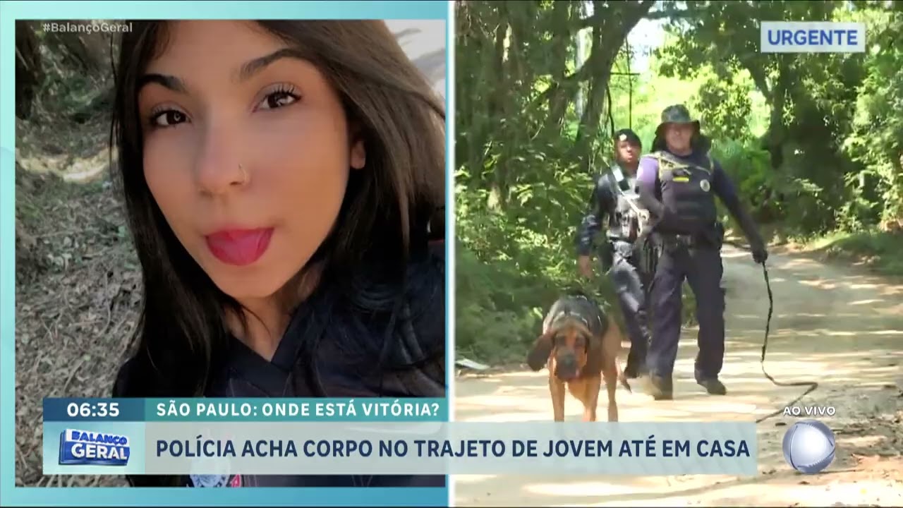 Policiais retomam buscas pela jovem Vitória na Grande São Paulo | BALANÇO GERAL