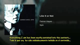 Darren Hayes Like It Or Not Traducida Al Español