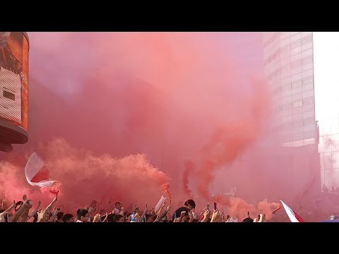 "ASÍ LLEGÓ RIVER A CÓRDOBA | PREVIA AL SUPERCLÁSICO" Barra: Los Borrachos del Tablón • Club: River Plate • País: Argentina