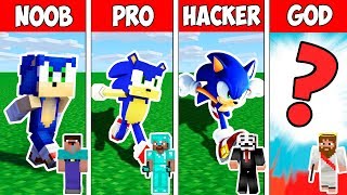 Minecraft NOOB vs PRO vs HACKER vs GOD : SONIC THE HEDGEHOG in Minecraft ! Animation