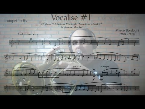Marcos Bordogni Vocalise for Trumpet #01 on B&S Flugelhorn