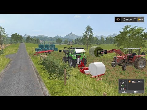 Wrapping bales (timelapse) | Small Farm | Farming Simulator 2017 | Episode 19