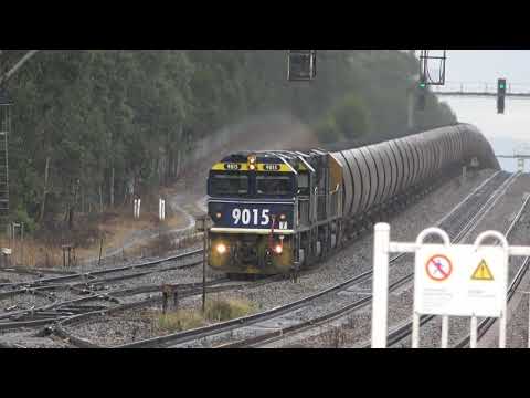 4K Hunter Valley Very Fast  Monster Size Coal Trains at Thornton