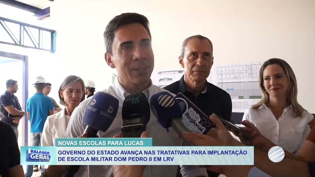 Secretário Alan Porto visita Lucas do Rio Verde e anuncia nova escola modelo militar