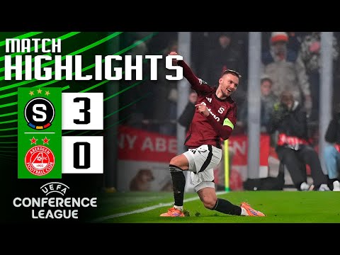 Sparta Praha vs Aberdeen 3-0 Highlights Goals | UEFA Conference League 2025 | aberdeen sparta praha