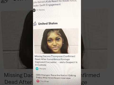 DACARA THOMPSON BODY RECOVERED AND SUSPECT ARRESTED-@myaplanet9