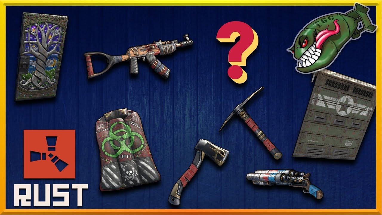 Rust Skins | Midnight Door, Toxic Bag, Punkish Ak, Rat King, Mili Garage Door #137 (Skin Preview)