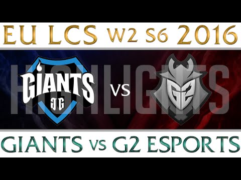 Giants vs G2 Esports Highlights | EU LCS Week 2 Day 1 Spring 2016 S6 GIA vs G2