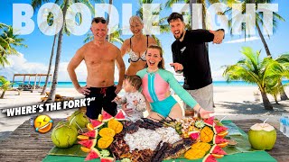 British Parents Try FILIPINO BOODLE FIGHT! Paradise Island Hopping Day in Coron