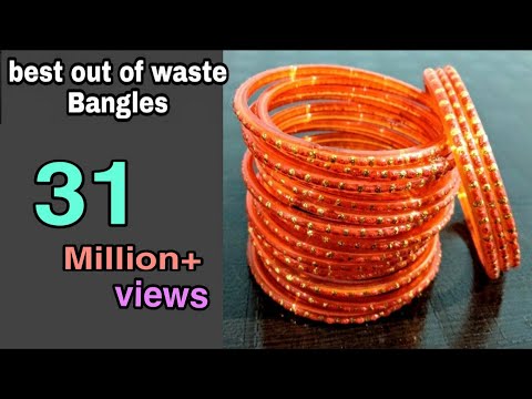 DIY Best out of waste/old Bangles : Best out of waste idea: cool craft idea