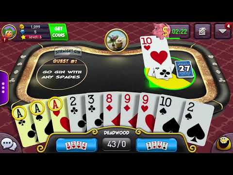 Gin Rummy Plus Zynga: Straight Gin with Spades