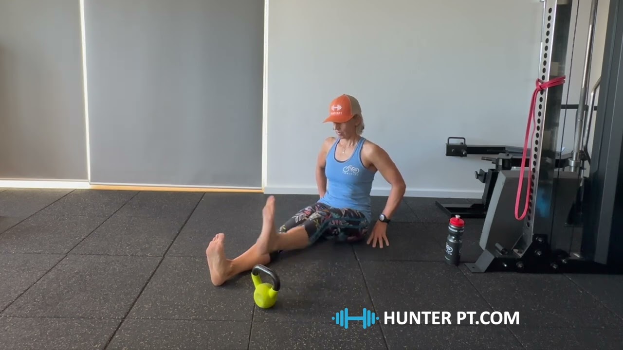 seated single leg hip flexor raises