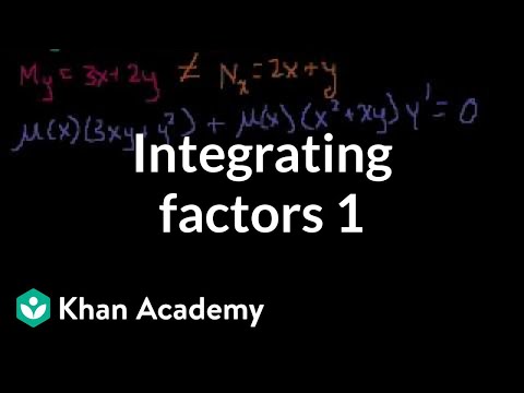 Integrating Factors 1