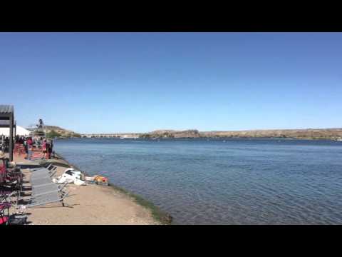 Wild Thing twin turbo Pro Mod drag boat at Parker Arizona