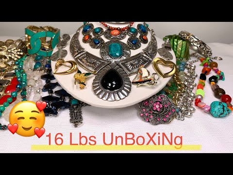 🥰 16 Lbs Jewelry Unboxing & SALE! Brooches! 925 & More! Ep2 #JewelryUnboxing #Brooches #Sale