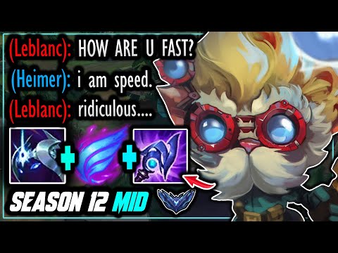 Heimerdinger is the SPEED DEMON of Midlane with Phase Rush in Season 12?