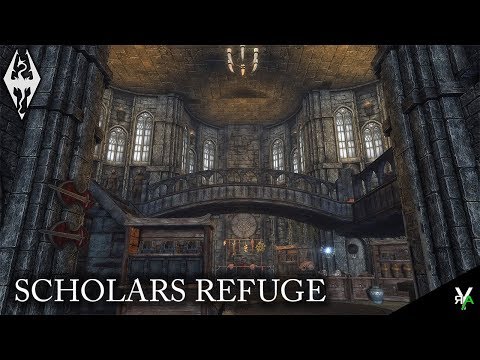 SCHOLARS REFUGE: Mage Player Home!!- Xbox Modded Skyrim Mod Showcase