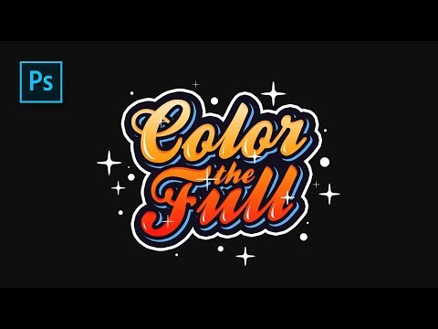 How to Create Colorful Text Effect in Photoshop - Typography lettering #Photoshop Tutorials