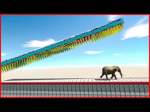 Units Pinned Down by FALLING SPIKE PAD | ARBS - Animal Revolt Battle Simulator