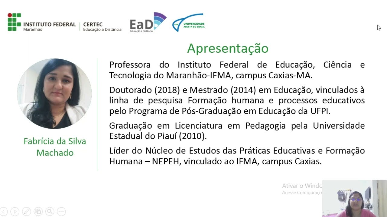 Aula de abertura - Psicologia da Educação - Profa. Fabrícia Machado