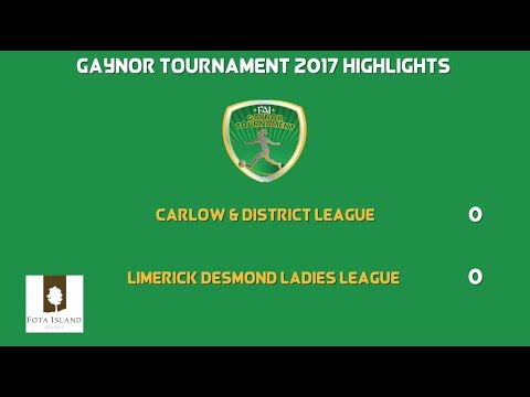 GAYNOR 17 - HIGHLIGHTS: Carlow and District 0-0 Limerick Desmond