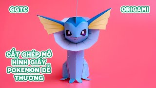 Cắt Ghép mô hình giấy pokemon dễ thương