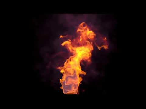Burning Fire Effect Video Closeup Background Footage | Free Motion Background Loops #18
