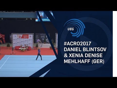 Daniel BLINTSOV & Xenia Denise MEHLHAFF (GER) - 2017 Acro Europeans, junior balance final