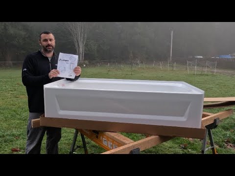 How to install a mobile home bathtub. Part 1 of 2