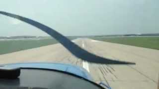 preview picture of video 'Landing at Lincoln Nebraska KLNK'