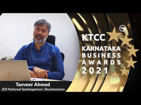 Best wishes from Tanveer Ahmed | KTCC KARNATAKA BUSINESS AWARDS 2021
