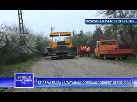 Se asfaltează drumurile la Tătărani,Comişani,Corneşti şi Potlogi