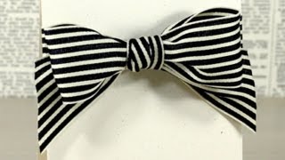 Tying A Bow With Wide Ribbon
