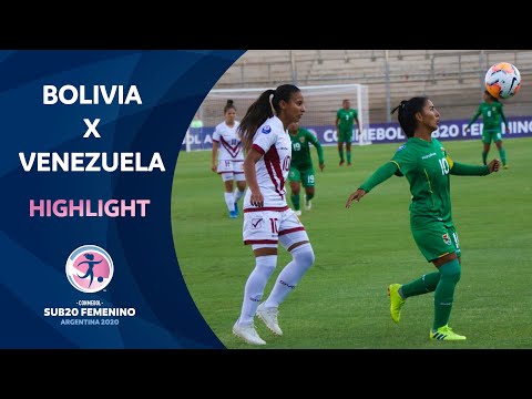 Bolívia vs Venezuela Sudamericano Sub-20 Feminino 2020