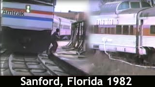 preview picture of video 'ORIGINAL AUTOTRAIN CARS IN SANFORD, FL 1982 BEFORE AMTRAK'