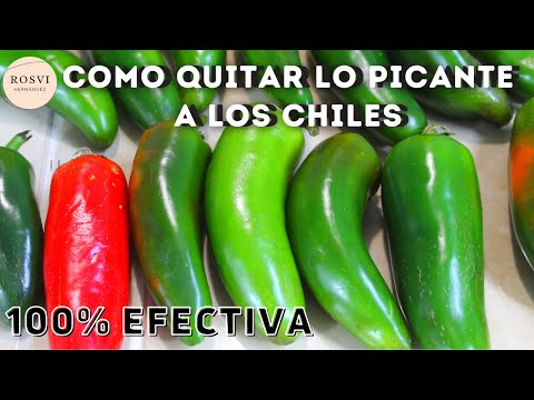 SECRETO PARA QUITAR LO PICANTE A LOS CHILES |ROSVI HERNÁNDEZ