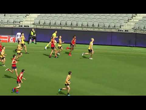 Torrens Uni SA U18 Team - Kysaiah Pickett (1) kicks a beauty v WA