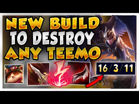 RANK 1 QUINN TRY THIS NEW BUILD TO DUMPSTER ANY TEEMO TOP (EDUCATIONAL MATCHUP) - League of Legends