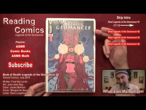 Reading Comics: Book of Death: Legends of the Geomancer #1, Valiant, 2015 [ASMR, Male, Soft Spoken] Video