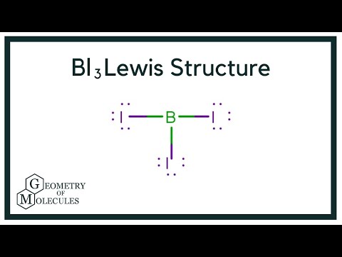 BI3 Lewis structure: How to Draw the Lewis Structure for BI3 (Boron Triiodide)