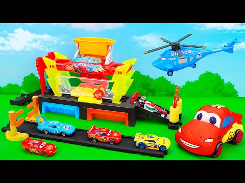 Disney Pixar Cars Unboxing Review | Disney Pixar Cars Color Changers Race Ready Car Wash Playset
