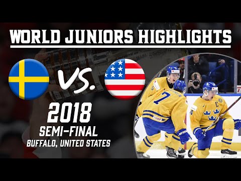 Sweden vs. United States | 2018 WJC Semi-Final | Highlights