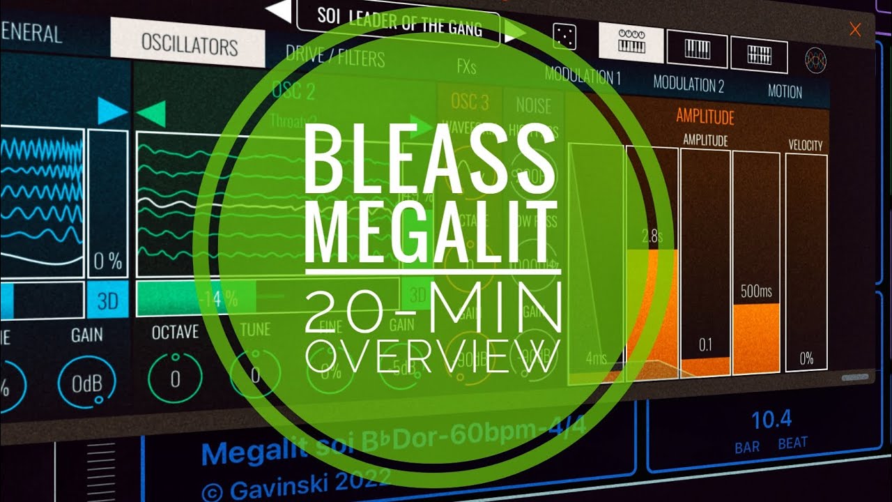 BLEASS MEGALIT: Wavetable Synth Made Easy (iOS / Desktop) Walkthrough & Demo! (See pin)