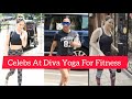 Celebrities At Diva Yoga Malaika Arora Kim Sharma Deanne Pandey Spotted Outside Diva Yoga Bandra
