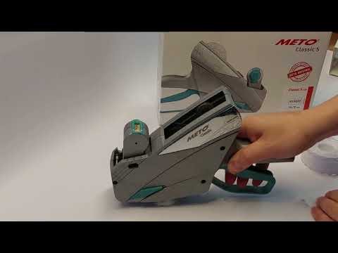 Etikettenwechsel bei METO Classic Preisauszeichner