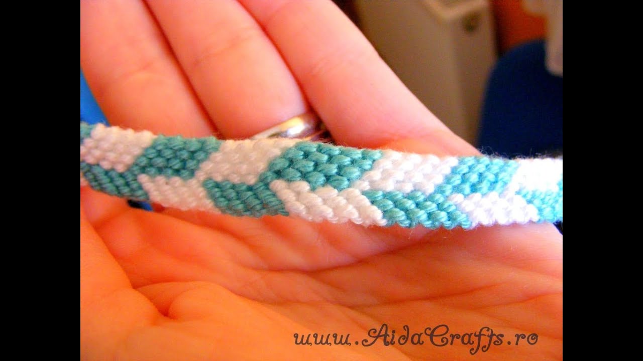 DIY ? Friendship Bracelet ? Bratara Prieteniei ? Rectangle ?AidaCrafts
