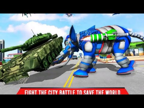 Police Elephant Robot Games Police Transport Games