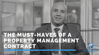 The Five Must-Haves Your Property Management Contract Should Have