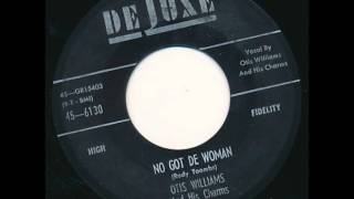 OTIS WILLIAMS & THE CHARMS - Nowhere On Earth / No Got De Woman  - DELUXE 6130 - 5/57