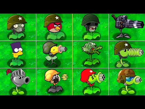 100% All Gatling PEA Plants vs All Zombies 2 - Plants Vs Zombies Mod